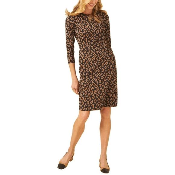 J.McLaughlin Catalyst Mini Dress Size‎ Medium Animal Print Catalina Cloth - Picture 1 of 7